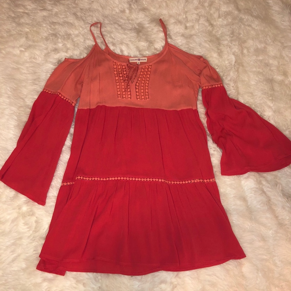 Altar’d state cold shoulder dress